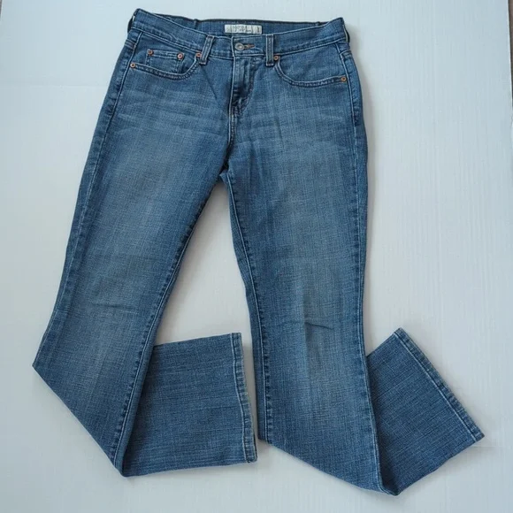 Levi's 515 Boot Cut Jeans 4M Blue Pockets - Picture 2 of 16